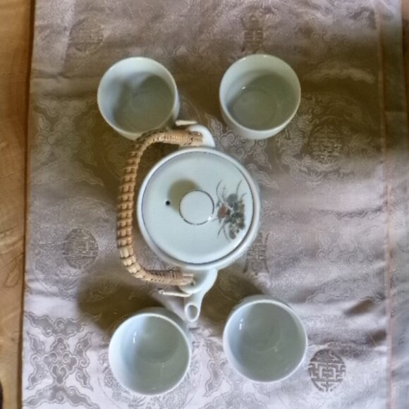 Vintage 1940s OMC Japan Tea Set | Autumn Fall Tea Set - Picture 9 of 16